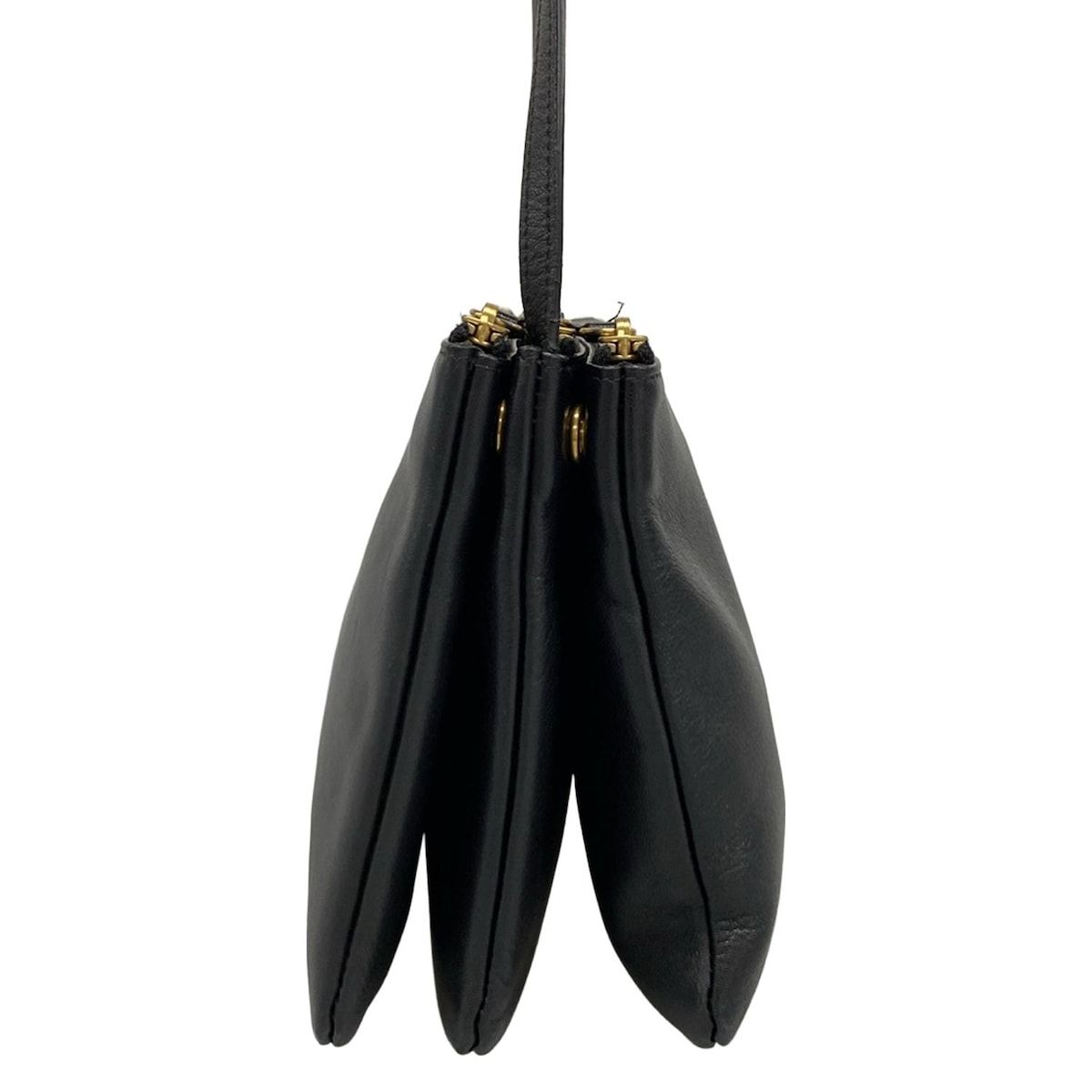 【CELINE】ショルダーバッグ　トリオ　ラージ　ゴールド金具　レザー　ブラック 楽天市場】CELINE セリーヌ トリオ ラージ ショルダーバッグ 斜め掛け