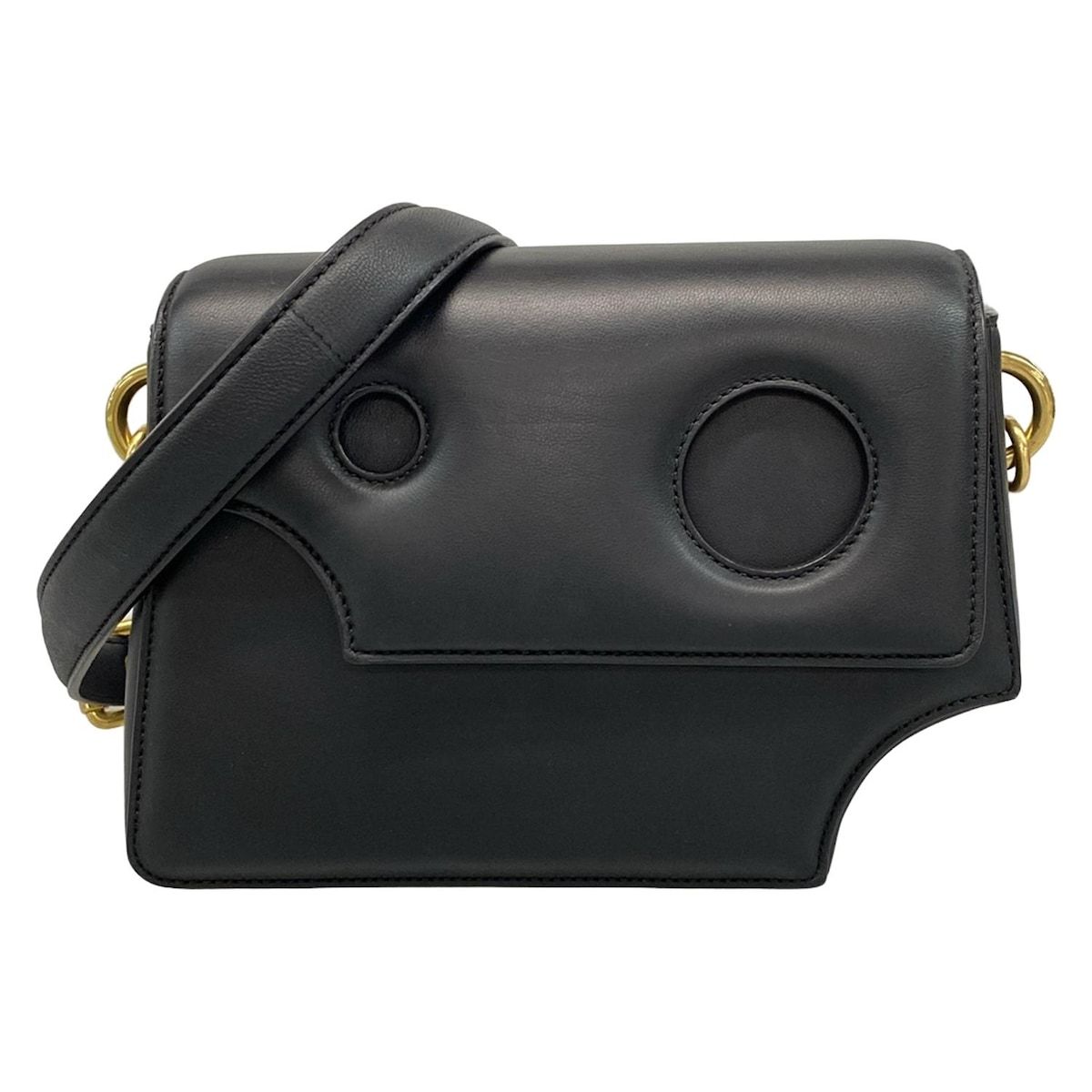 Off-White オフホワイト ショルダーバッグ BURROW 24 黒 レザー