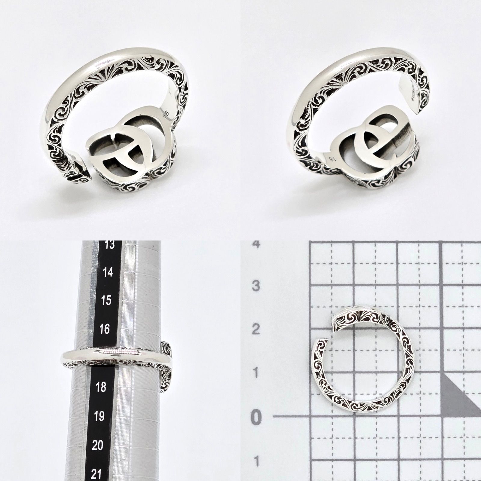 GUCCI ダブルＧキーモチーフリング □GUCCI□Double G key ring□カワイイ 鍵モチーフリング (GUCCI/指輪