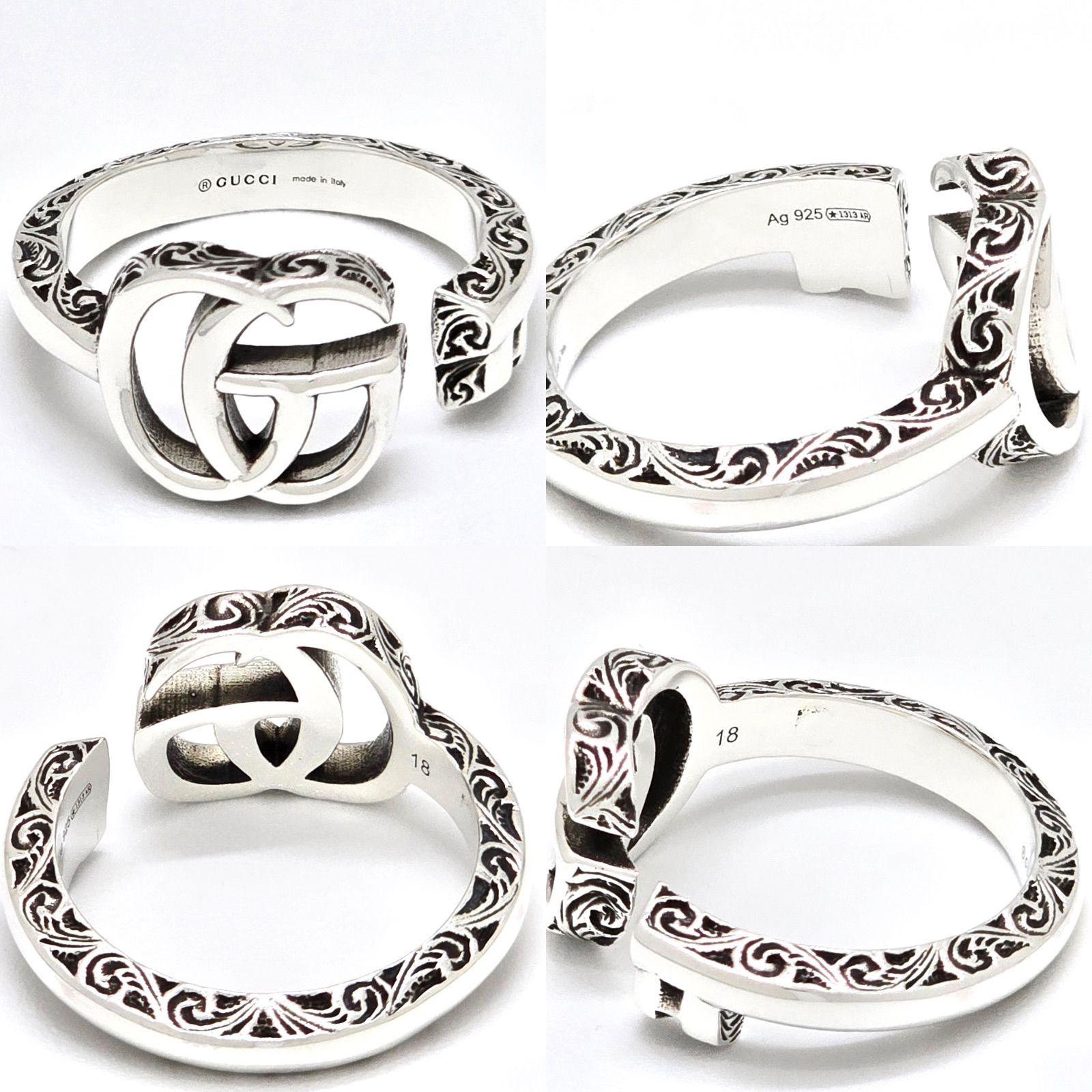 GUCCI グッチ 627760 ダブルG キーモチーフ リング 18 約17号