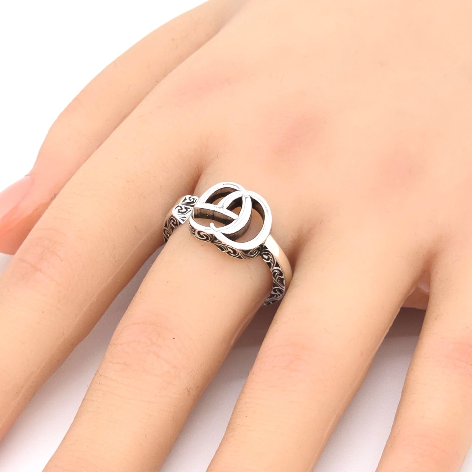 GUCCI グッチ 627760 ダブルG キーモチーフ リング 18 約17号