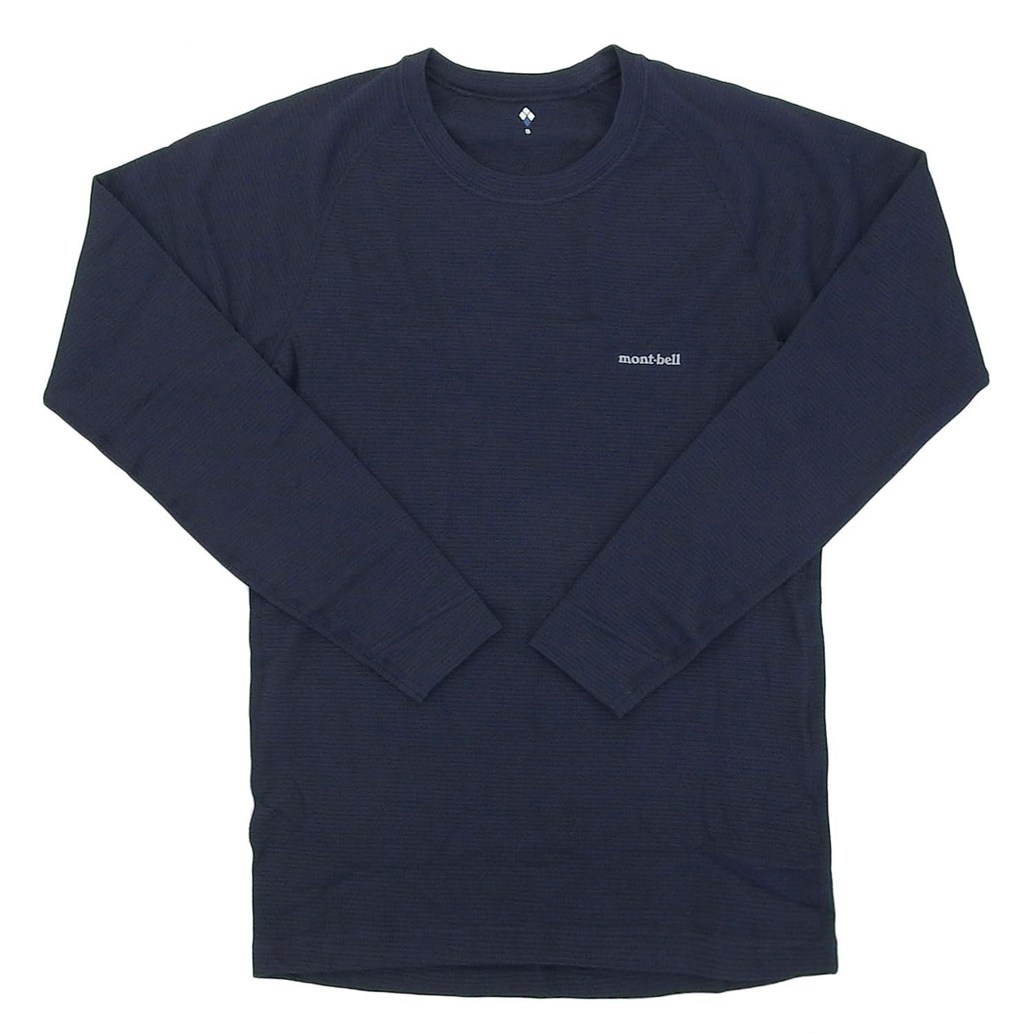 モンベル アンダーウエア メンズ ジオライン M.W.ラウンドネックシャツ 1107704 ネイビー NV S
