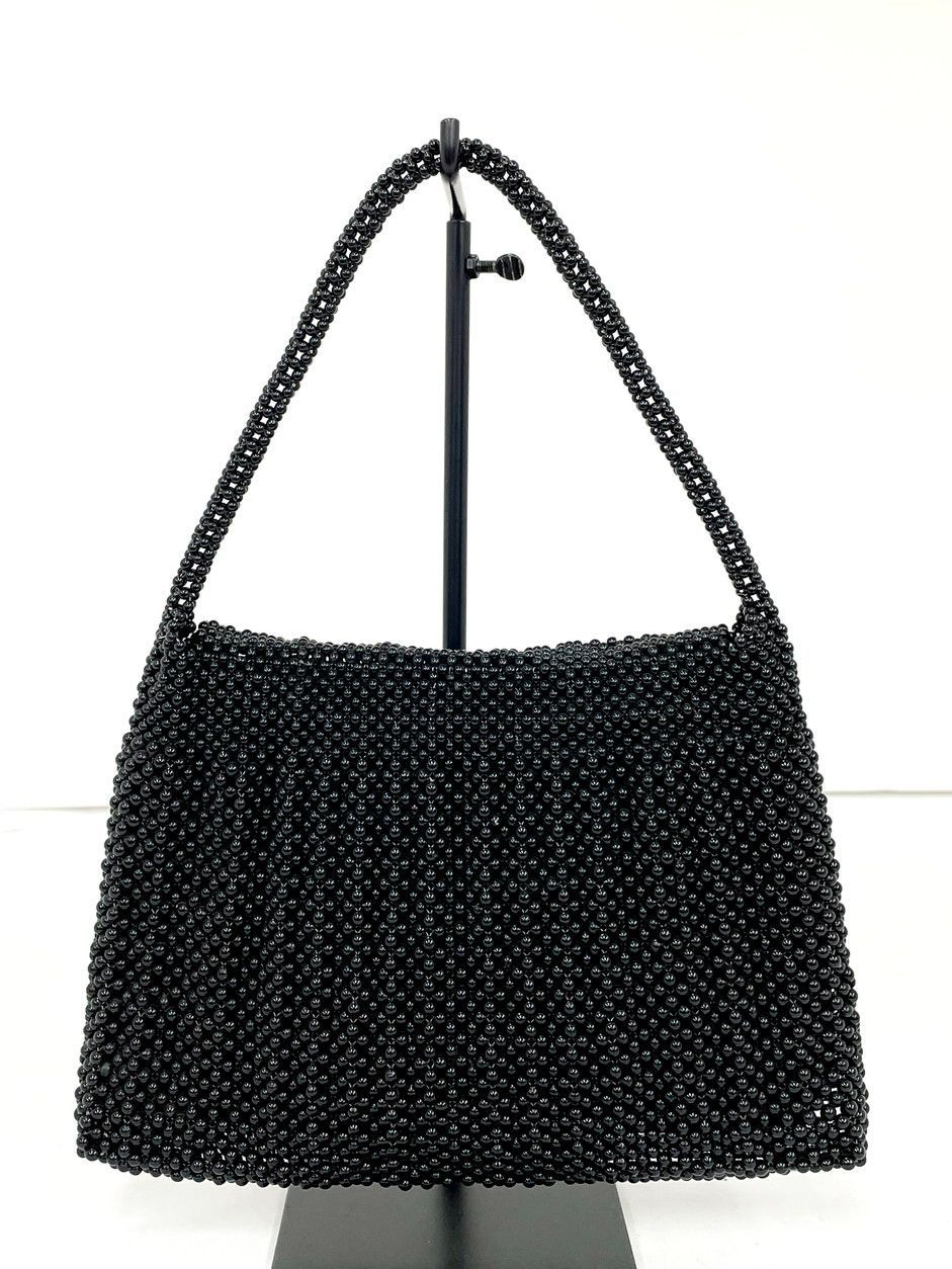 ハンドバッグ ブラック系 レディース 鑑別書 き サンゴ 珊瑚