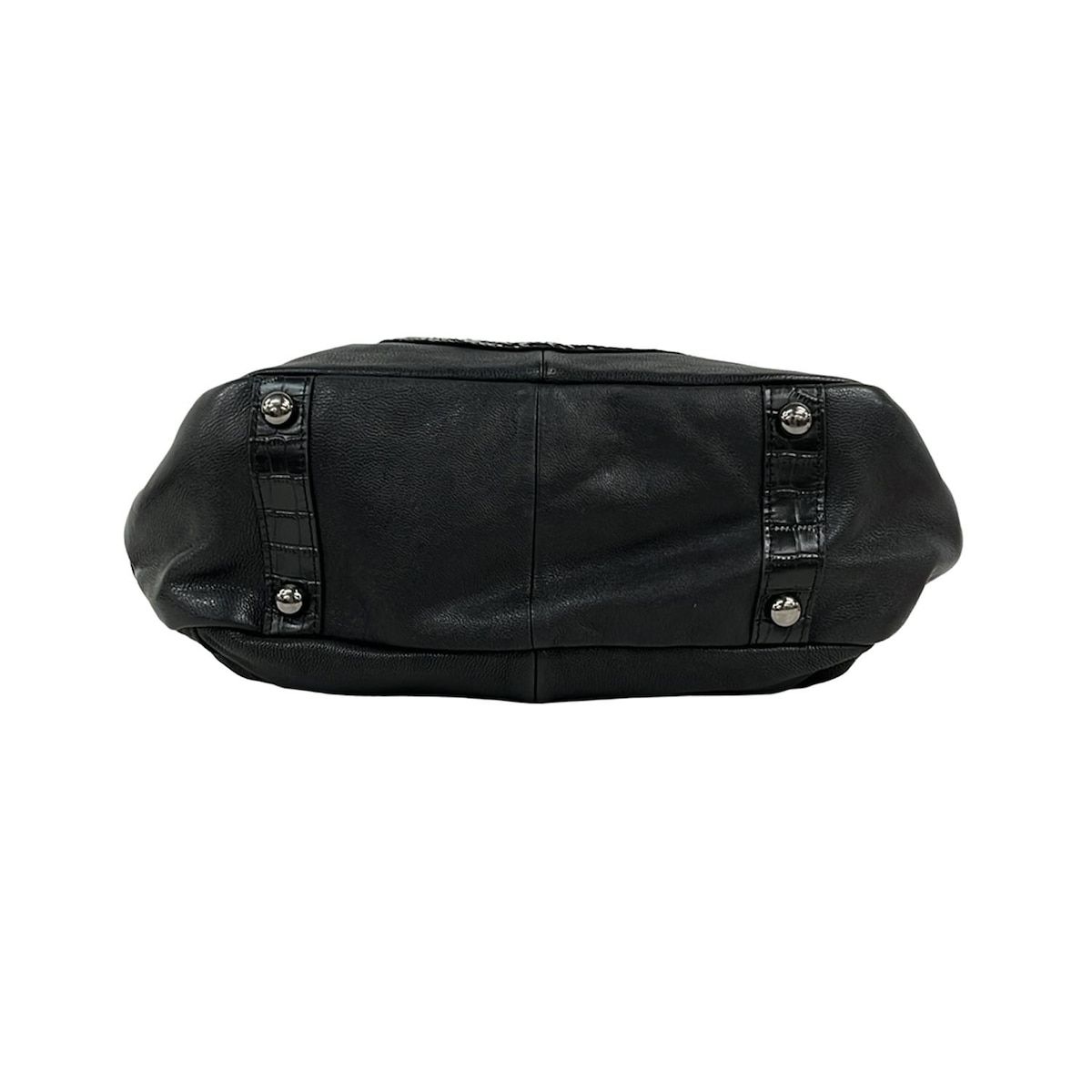 muta(ムータ) ハンドバッグ - 黒 スパンコール レザー - メルカリ