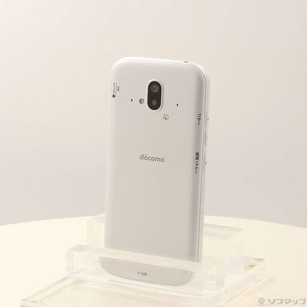 中古品〕 らくらくスマートフォン 64GB ホワイト F-52B docomo SIM