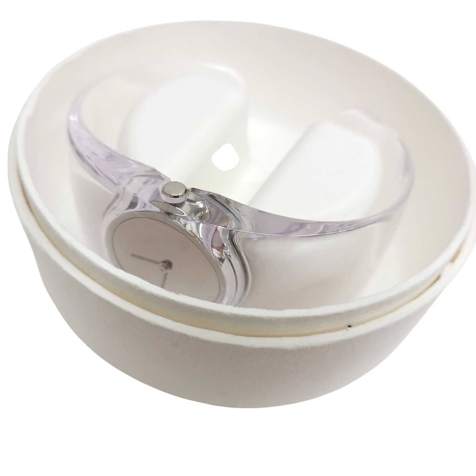 ISSEY MIYAKE イッセイミヤケ クリア系バングルウォッチ VJ20-0100