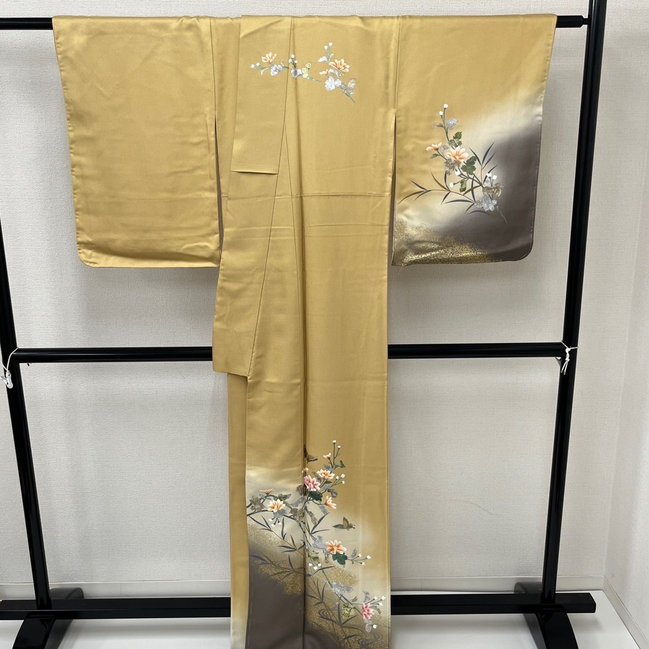 付下げ 金箔 裄68 上品な染め 紋無し 訪問着 正絹 着物 MK-2417 - メルカリ