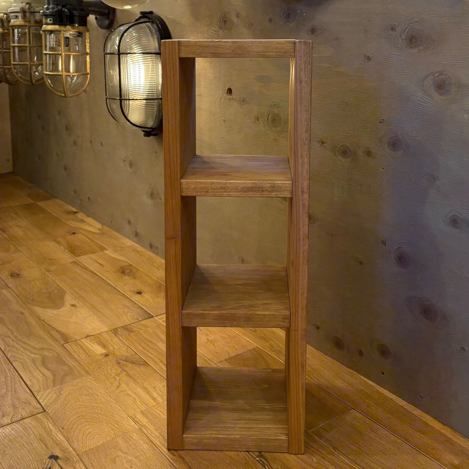 木製 ハンドメイド 棚 3段 | オープンラック ラック 52.5×27×100cm ナチュラル おしゃれ 収納棚 diy 小棚 iichi 物品棚 ホワイトの