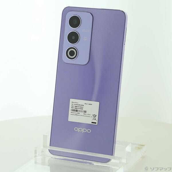 中古品〕 OPPO A3 5G 128GB パープル OPSAL1 Y!mobile SIMフリー【344
