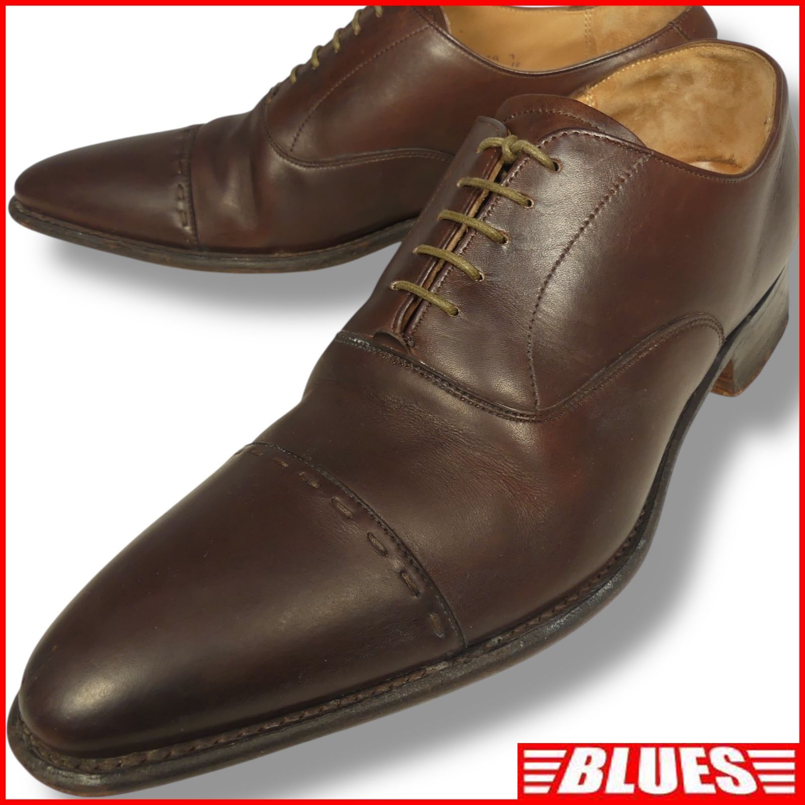 Paul Smith ポールスミス ビジネスシューズ 25 茶 7 ストレートチップ