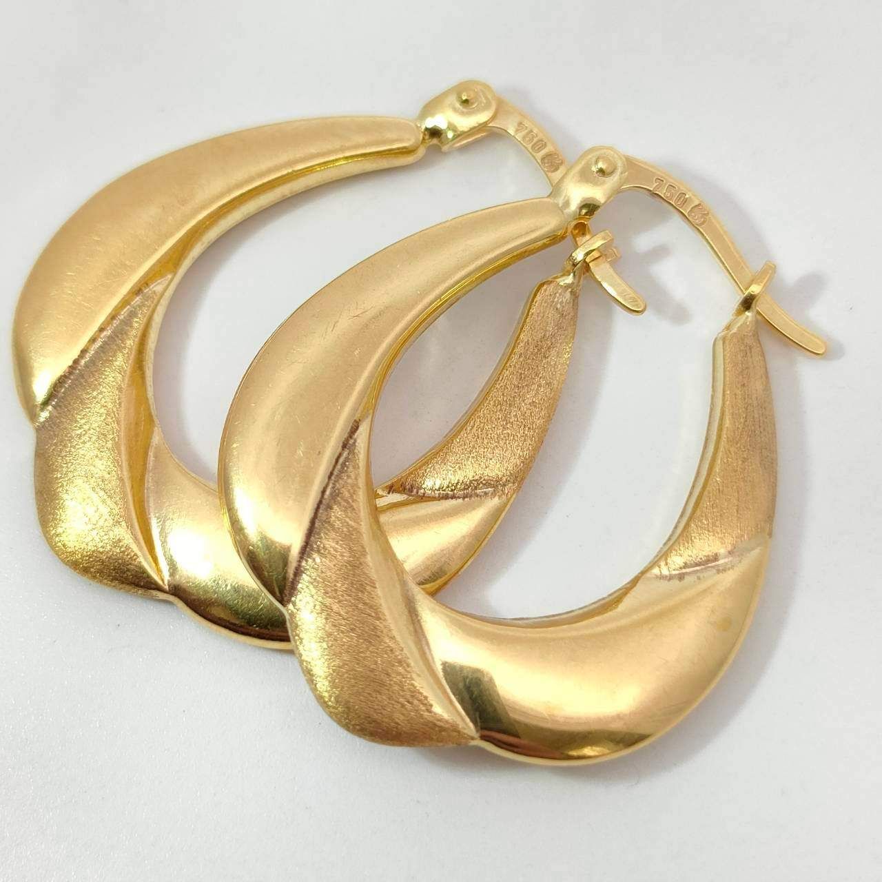 18金 K 18 デザインピアス レディース 2 66 g E 016