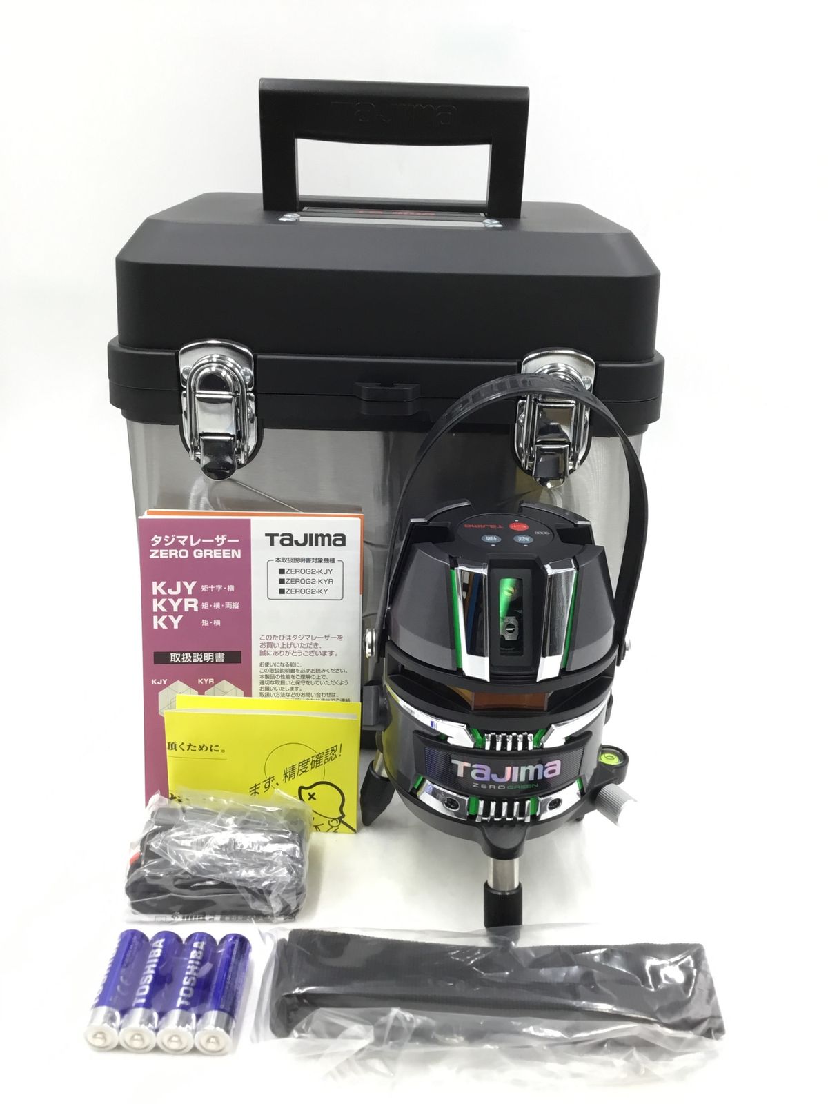  TAJIMA タジマ 0 LA-BAT 7424 グリーンレーザー墨出し機 ZEROG 2-KYR 受光器 三脚 バッテリー IT_OH 107 半田 M 04 その他 電動工具 エア工具