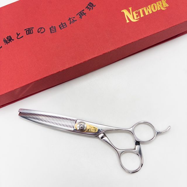 ネットワークNETWORK Vals VK オフセット シザー セニング 美容ハサミ すきばさみ 美容師 理容師 約10～20 右利き 6インチ sc 2770