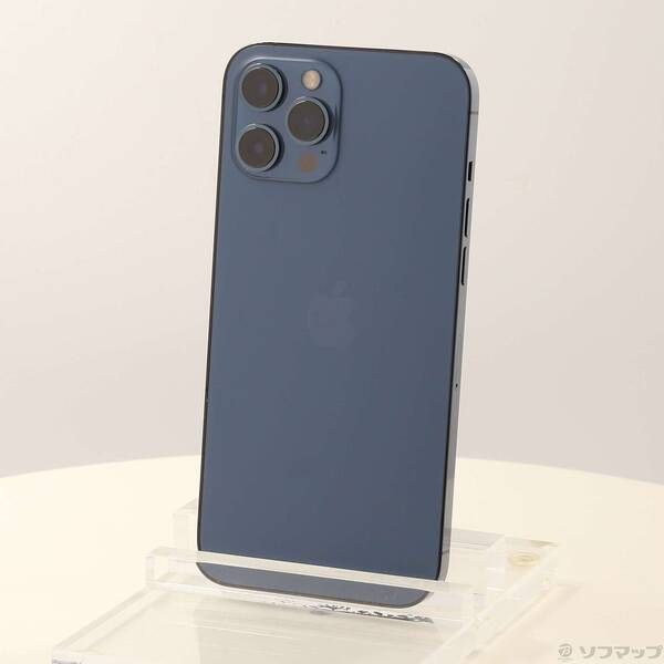 〔中古品〕 iPhone12 Pro Max 128GB パシフィックブルー MGCX3J／A SIMフリー【349】