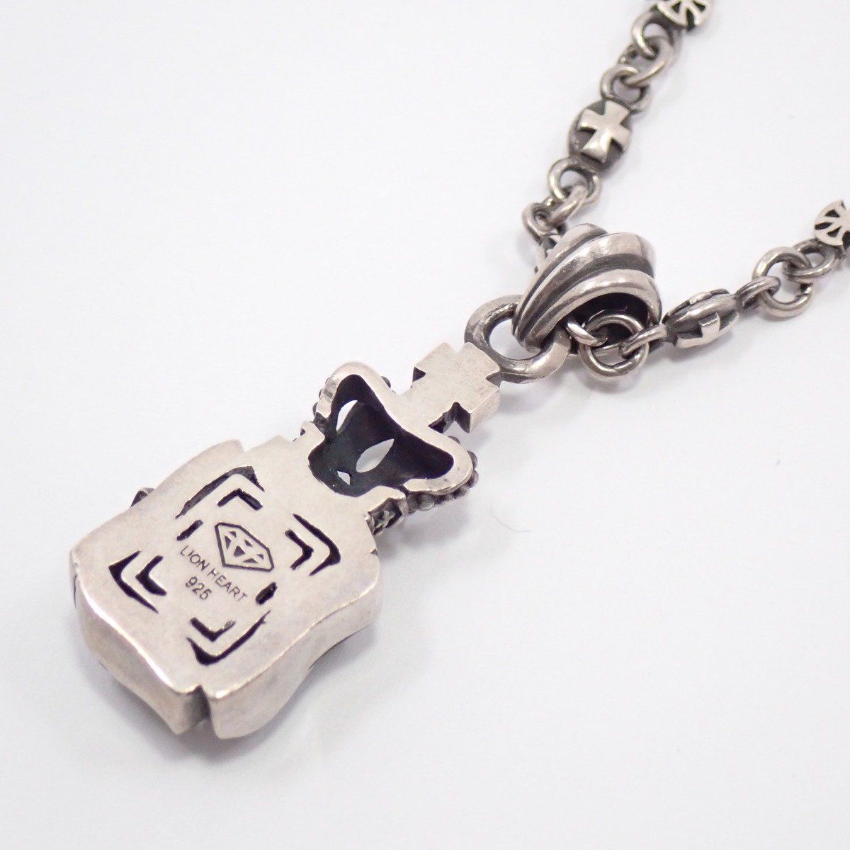LION HEART ライオンハート クラウン ネックレス シルバー925/ブラック