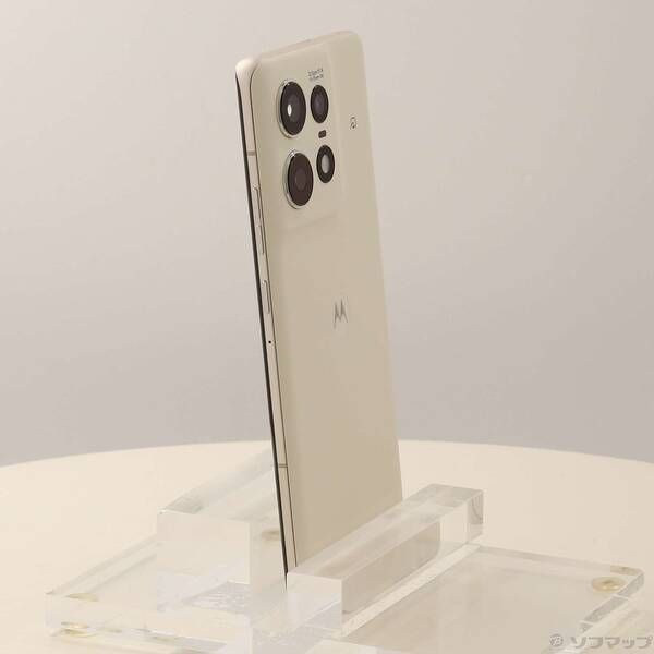 中古品〕 motorola edge 50s pro 256GB バニラクリーム MOSAH3