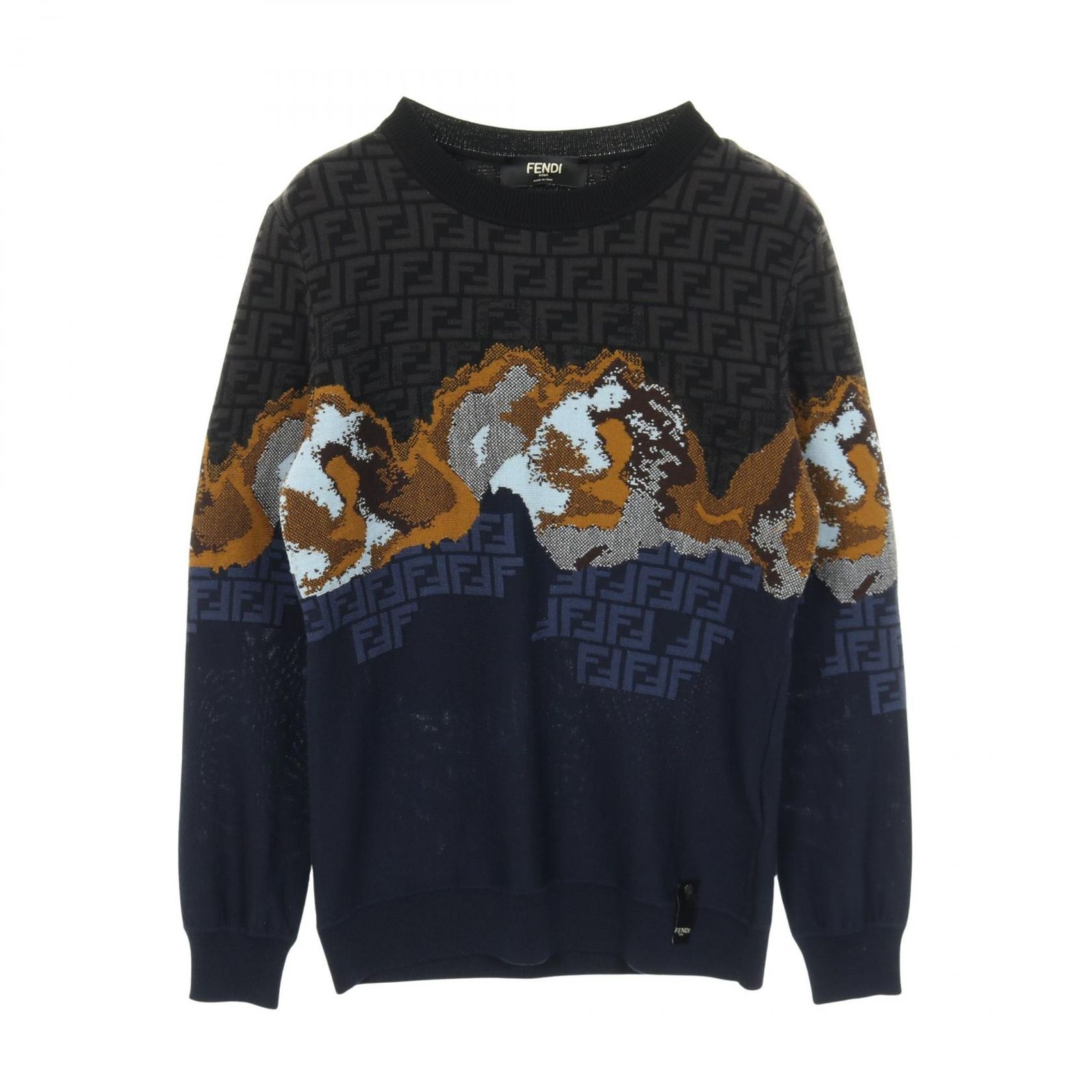 フェンディ FENDI ニット FFロゴ ウール ニット メンズ Used B - メルカリ