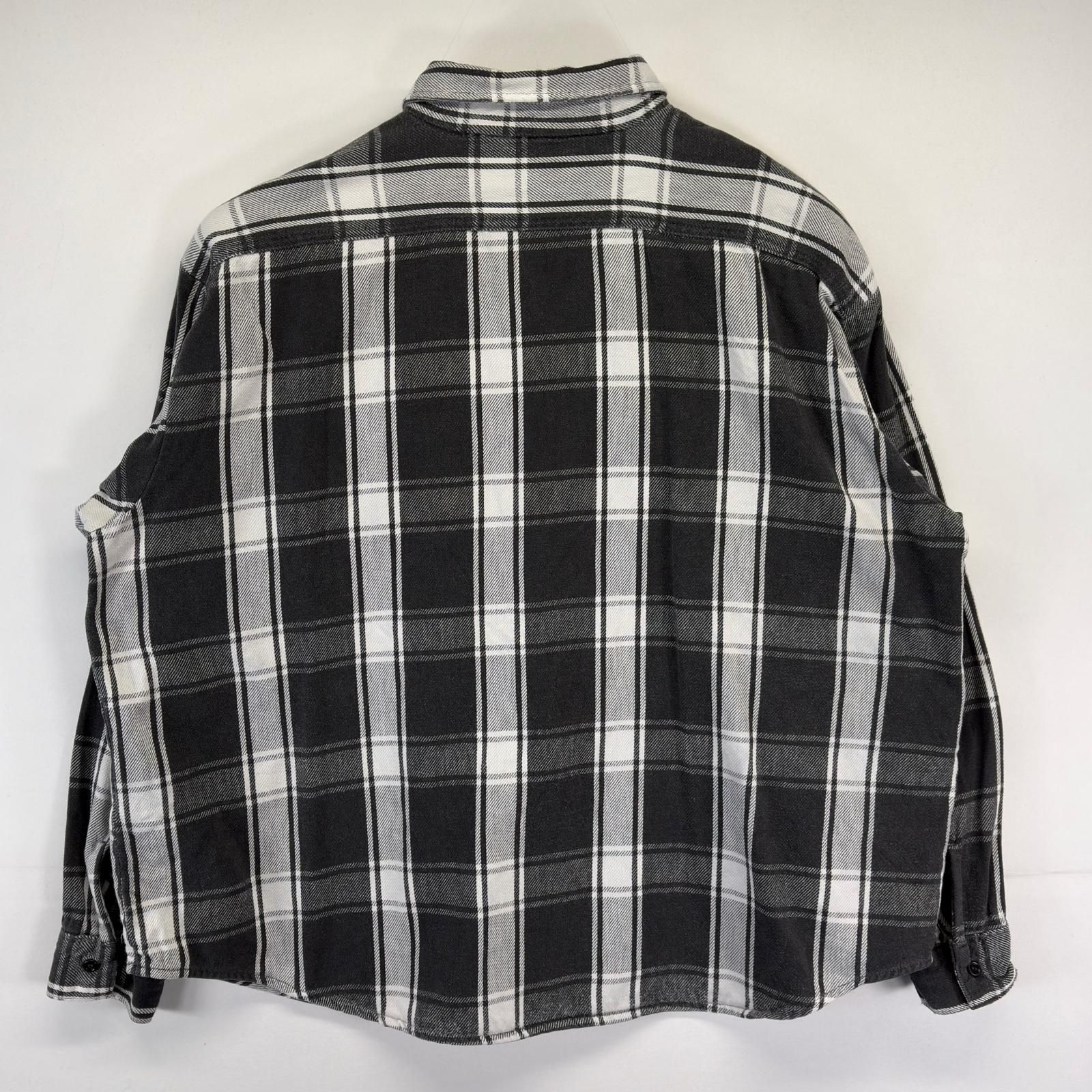 意外と無い配色 80s USA製 ファイブブラザー ネルシャツ ブラック L 意外と無い配色 80s USA製 ファイブブラザー ネルシャツ ブラ