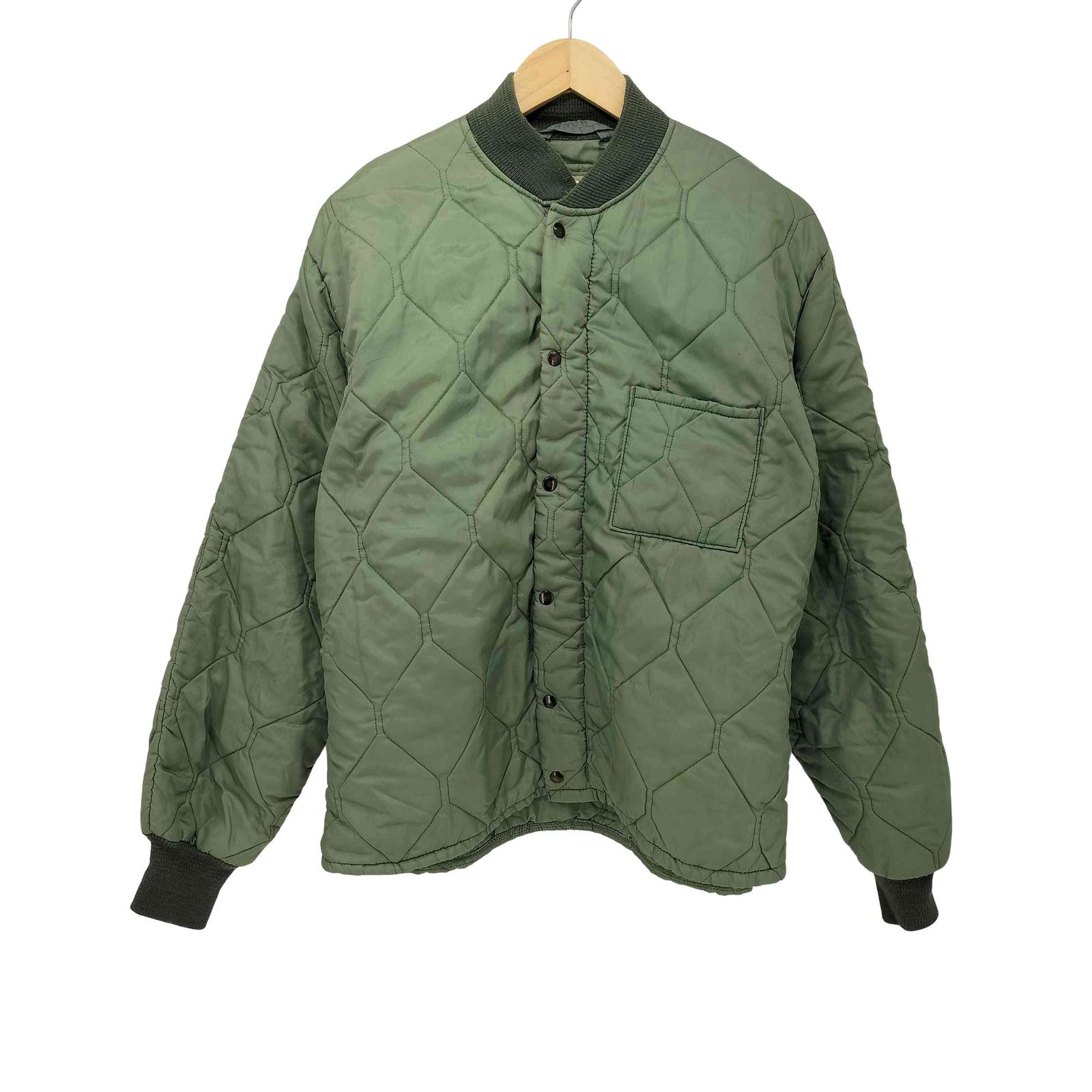 ユーズドフルギ 古着 Satellite Outerwear Corp 60 s USAF 米軍 ミリタリー ジップ CWU 9 P キルティング ジャケット メンズ 表記無