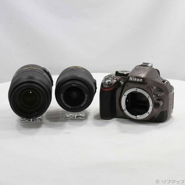 〔 品〕 NIKON D 5200 ダブルズームキット ブロンズ 2410万画素 SDXC 344