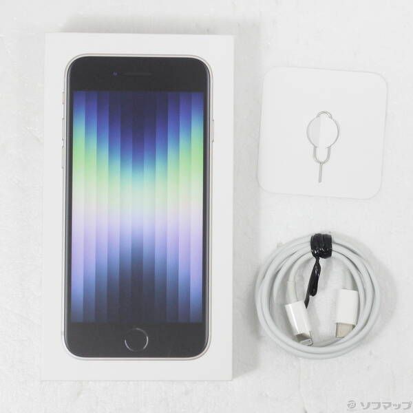 中古品〕 iPhone SE 第3世代 128GB スターライト MMYG3J／A SIMフリー