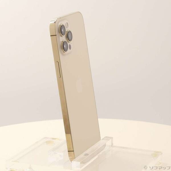 中古品〕 iPhone12 Pro Max 256GB ゴールド MGD13J／A SIMフリー【349