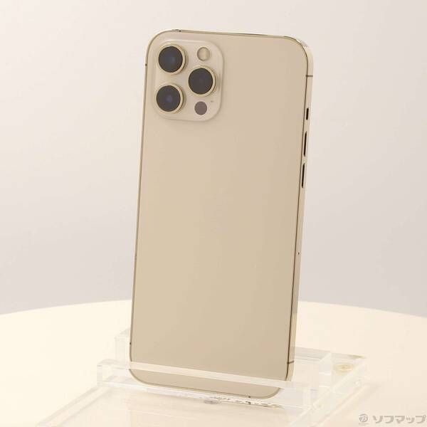 中古品〕 iPhone12 Pro Max 256GB ゴールド MGD13J／A SIMフリー【349