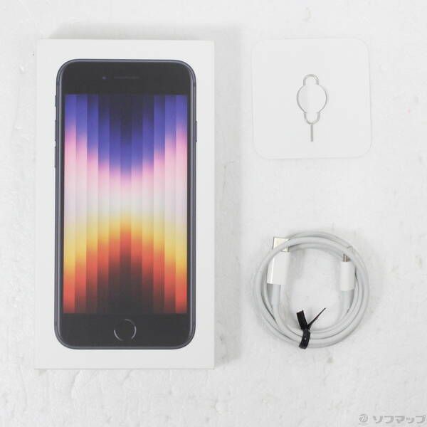 中古品〕 iPhone SE 第3世代 256GB ミッドナイト MMYJ3J／A SIMフリー
