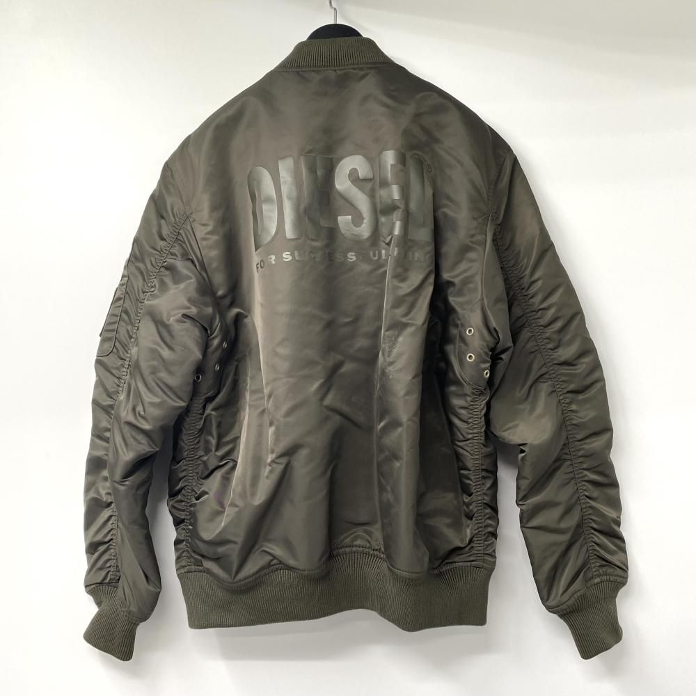 中古】DIESEL MA-1 リバーシブルボンバージャケット サイズS カーキ