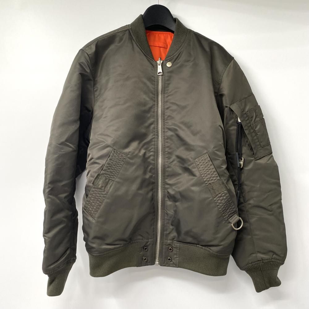 中古】DIESEL MA-1 リバーシブルボンバージャケット サイズS カーキ