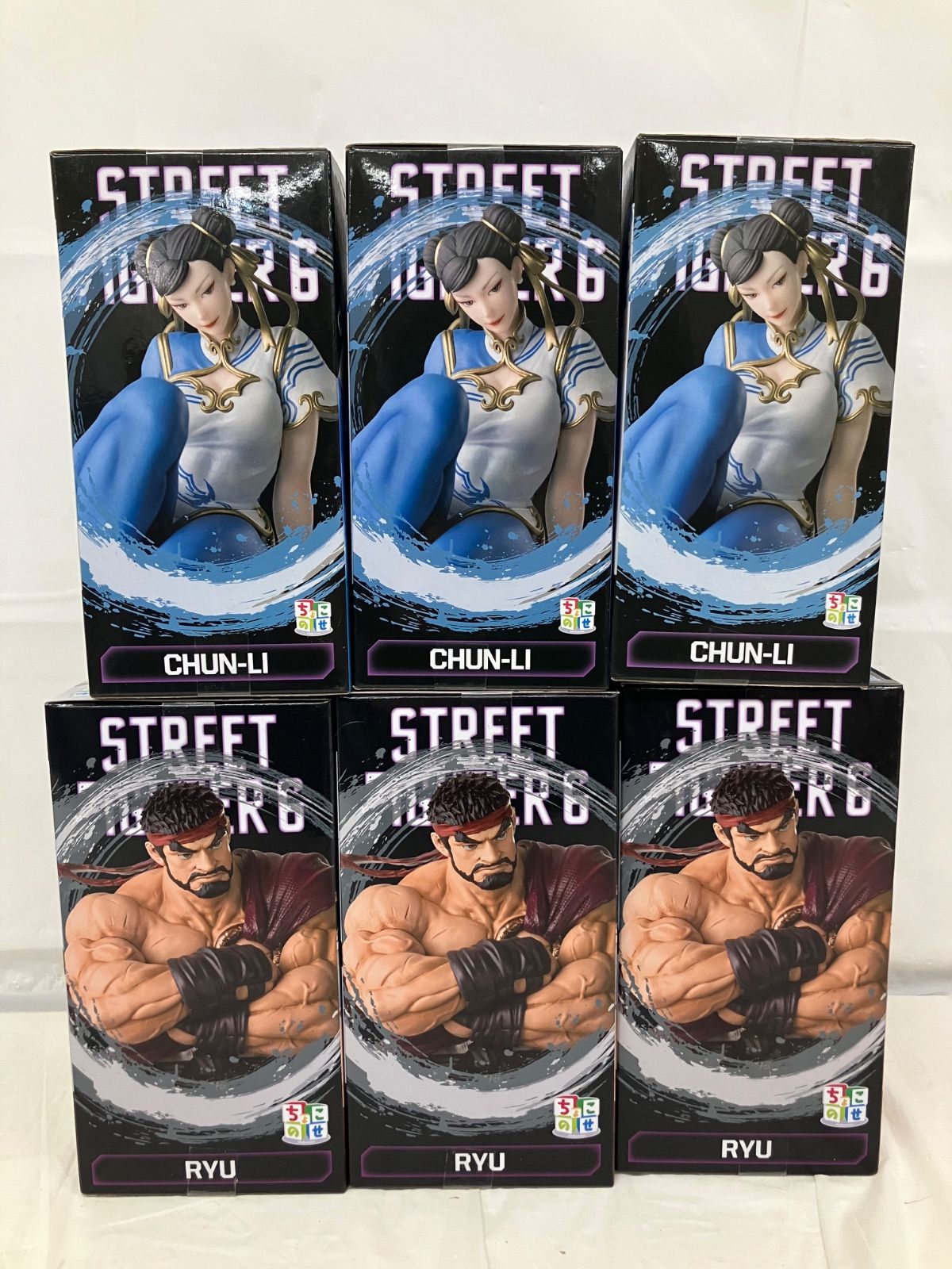 ストリートファイター6 ちょこのせ プレミアムフィギュア リュウ 6体セット ストリートファイター6」のリュウがプライズフィギュア「ちょこのせ
