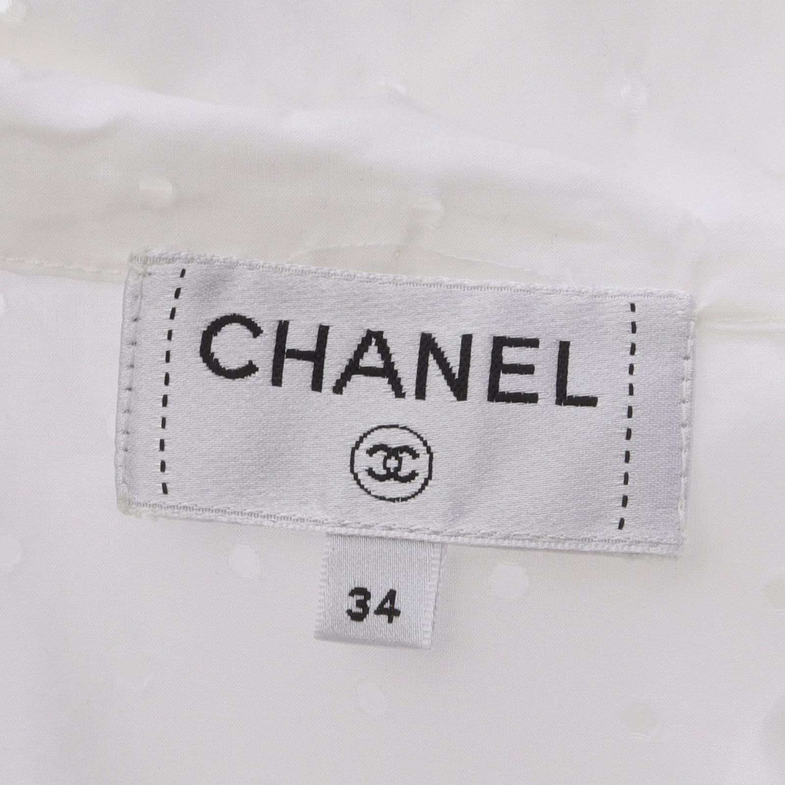シャネル CHANEL ブラウス ココマークボタン パンチング P74911V37796