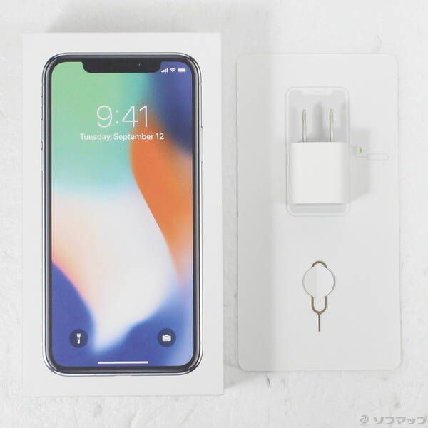 中古品〕 iPhoneX 64GB シルバー MQAY2J／A SIMフリー【349】 - メルカリ