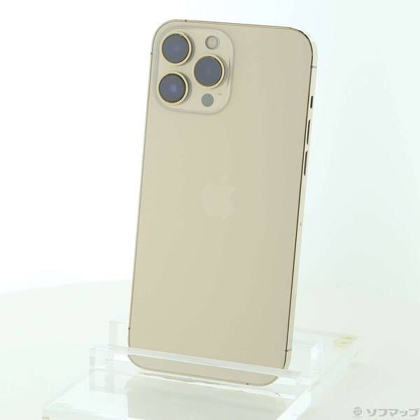 中古品〕 iPhone13 Pro Max 128GB ゴールド MLJ63J／A SIMフリー【349