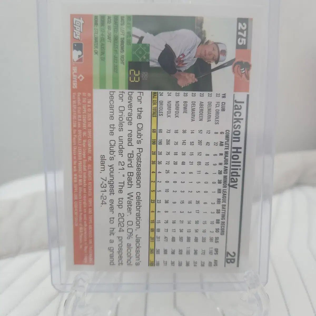 Topps ジャクソン ホリデー 20 50 野球 カード