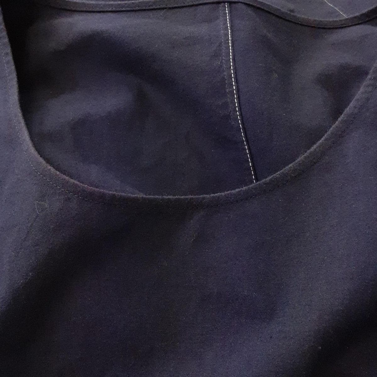  JURGEN LEHL ヨーガンレール ワンピース サイズM レディース - ダークネイビー クルーネック 半袖 ロング その他 ワンピース