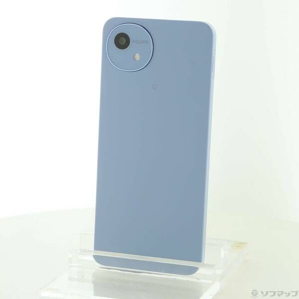 中古品〕 AQUOS wish4 64GB ブルー SH-52E docomo SIMフリー【269