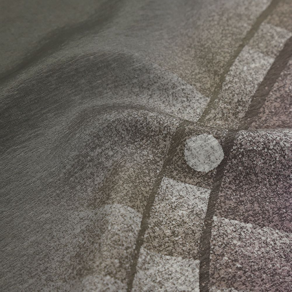  訪問着 正絹 グレー 浜縮緬 上田耕三 手描友禅 レンガ 身丈157 cm 裄62.5 Sサイズ 仕立て上がり フォーマル 結婚式 No.i 3-0977 訪問着 付け下げ 着物反物