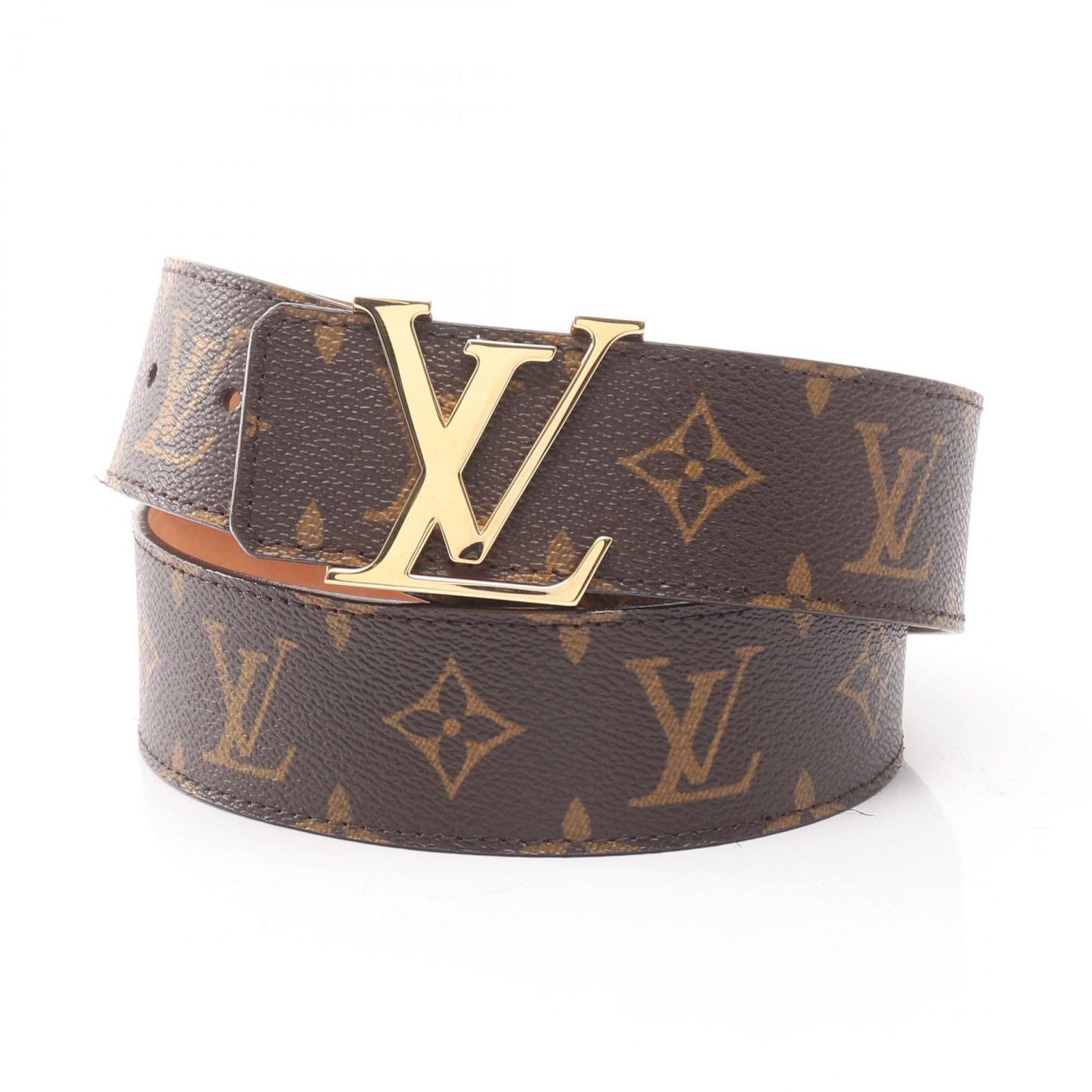 ルイ ヴィトン LOUIS VUITTON ベルト サンチュール LV イニシアル 40 MM レザー メンズ A