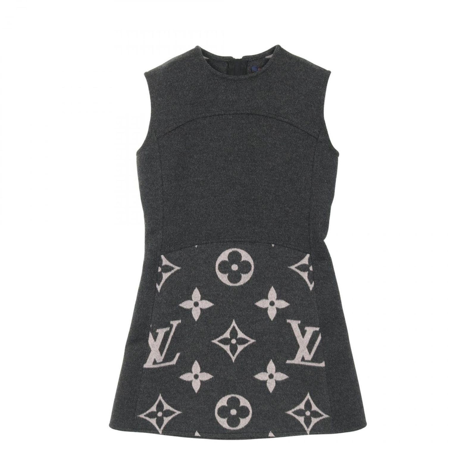 ルイ ヴィトン LOUIS VUITTON ワンピース モノグラム RW 202 W TUV FJDR 04 ウール シルク レディース A