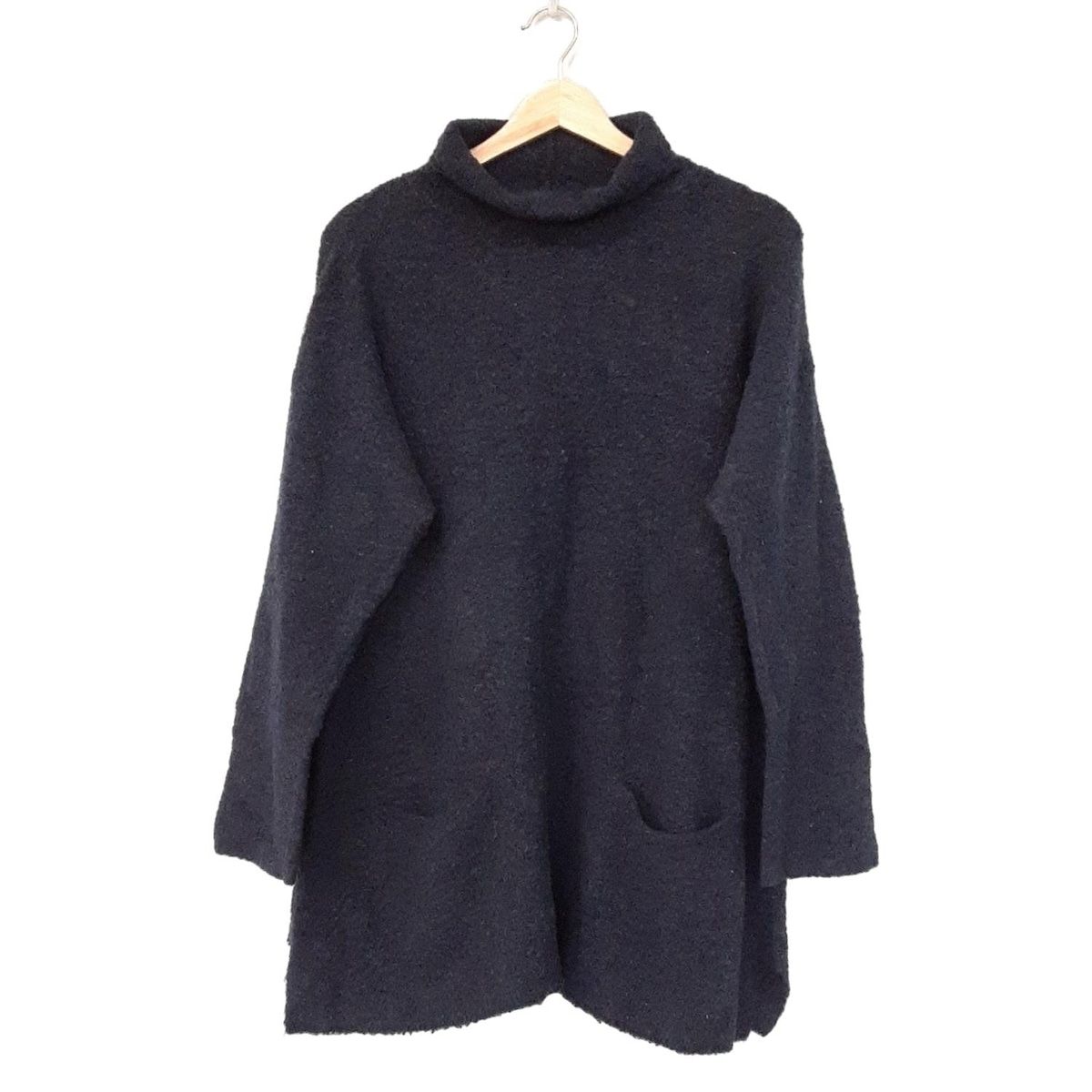 ヤッコマリカルド チュニック サイズ3 L レディース ダークネイビー タートルネック 長袖 ニット