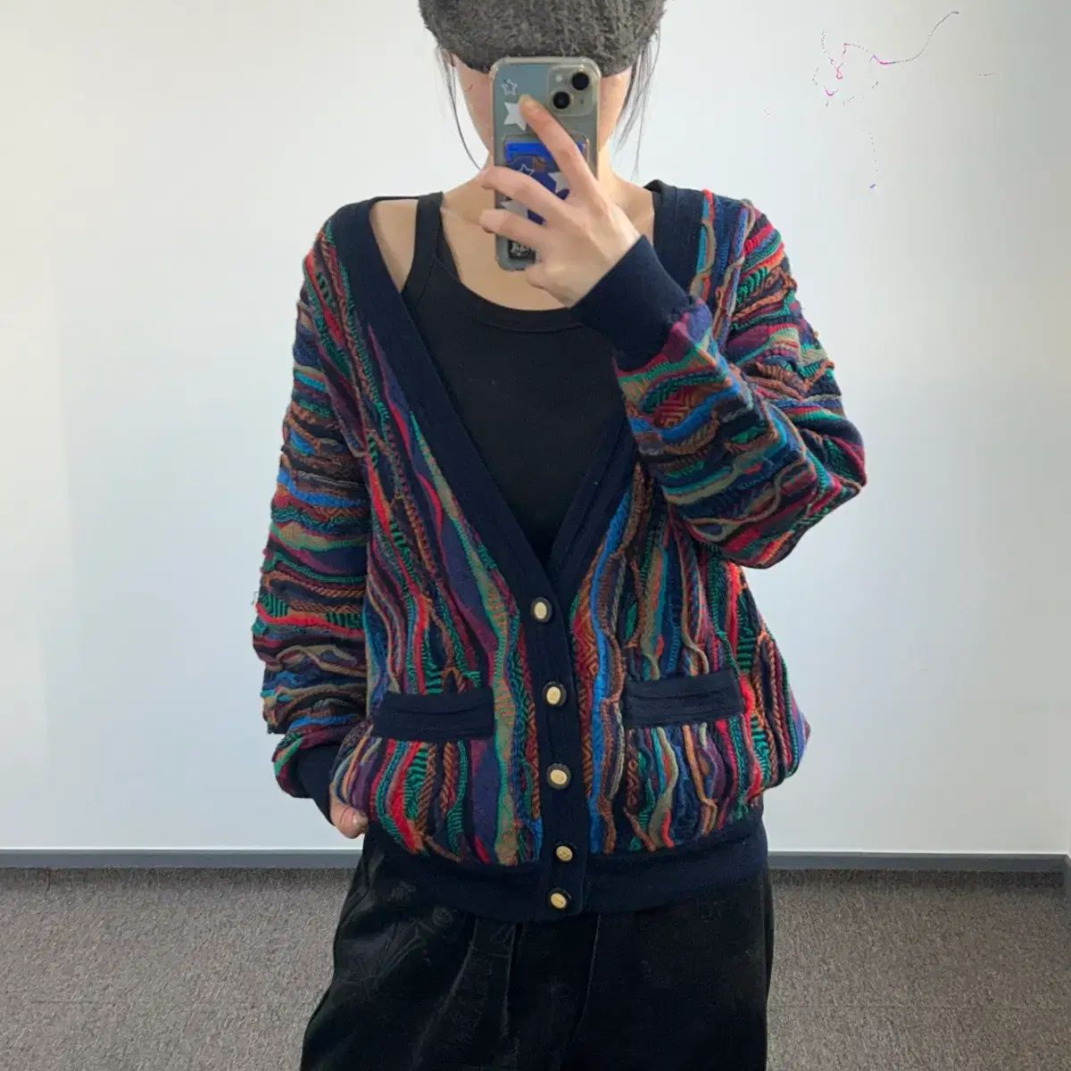 Emaroo COOGI クージー パータン ニット カーディガン