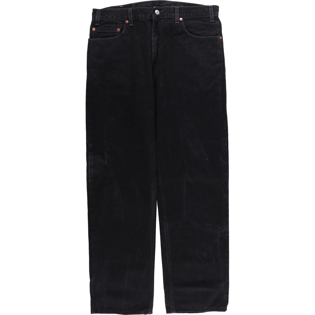 古着 90年代 リーバイス Levi s 00505-0260 REGULAR FIT LEG ブラックデニム テーパードデニムパンツ evb 032840