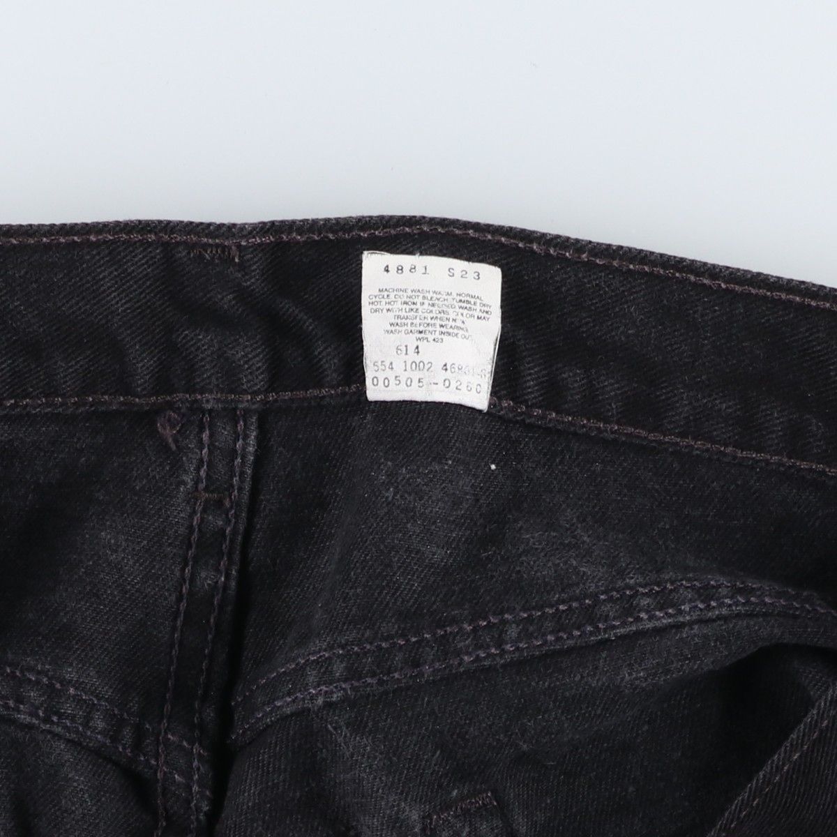  古着 90年代 リーバイス Levi s 00505 0260 REGULAR FIT LEG ブラックデニム テーパードデニムパンツ evb 032840 その他 メンズ