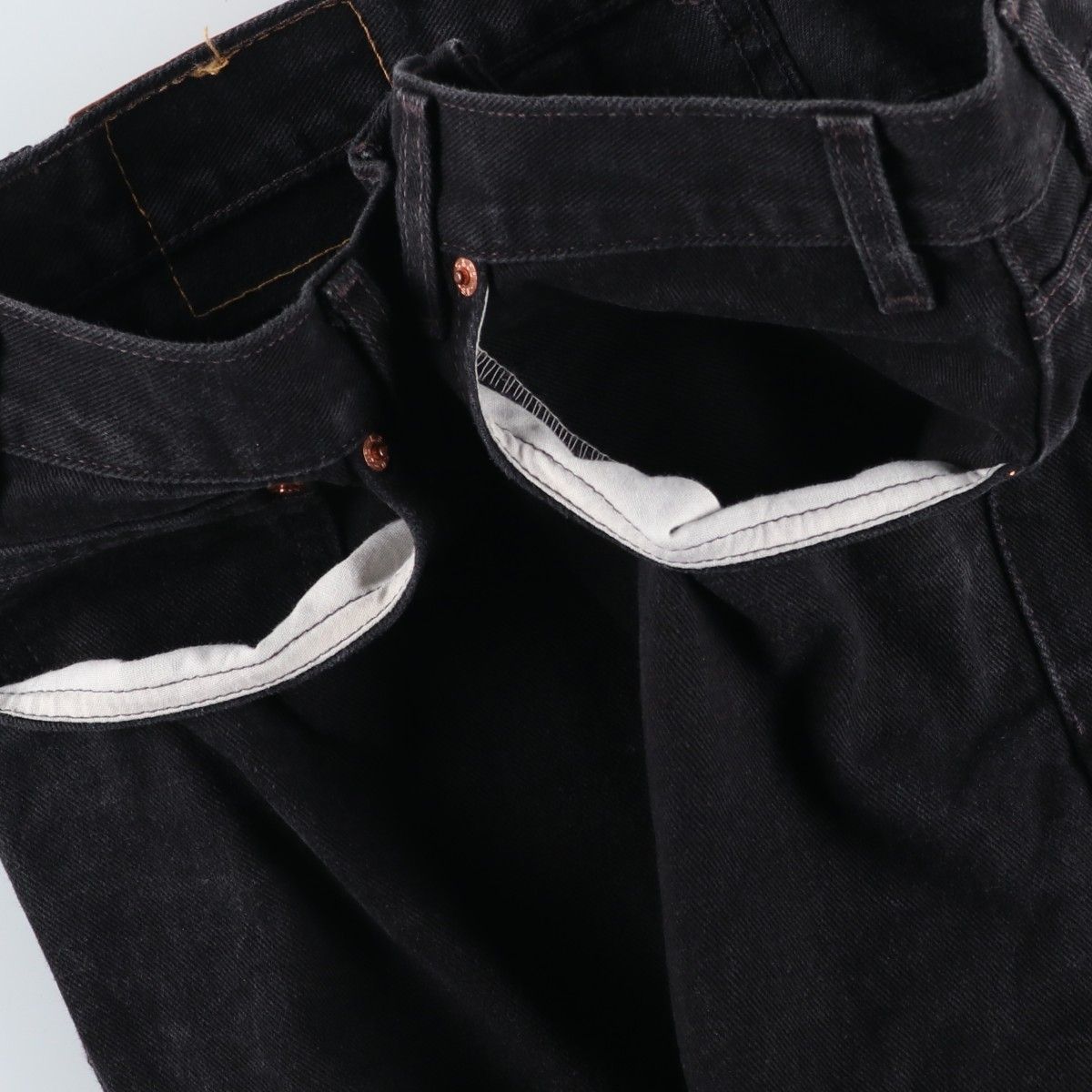 テーパードデニムパンツ evb