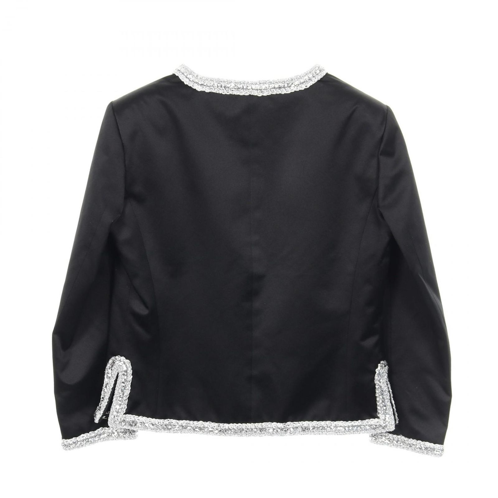 シャネル CHANEL ノー ジャケット ココマークボタン シルク レディース A