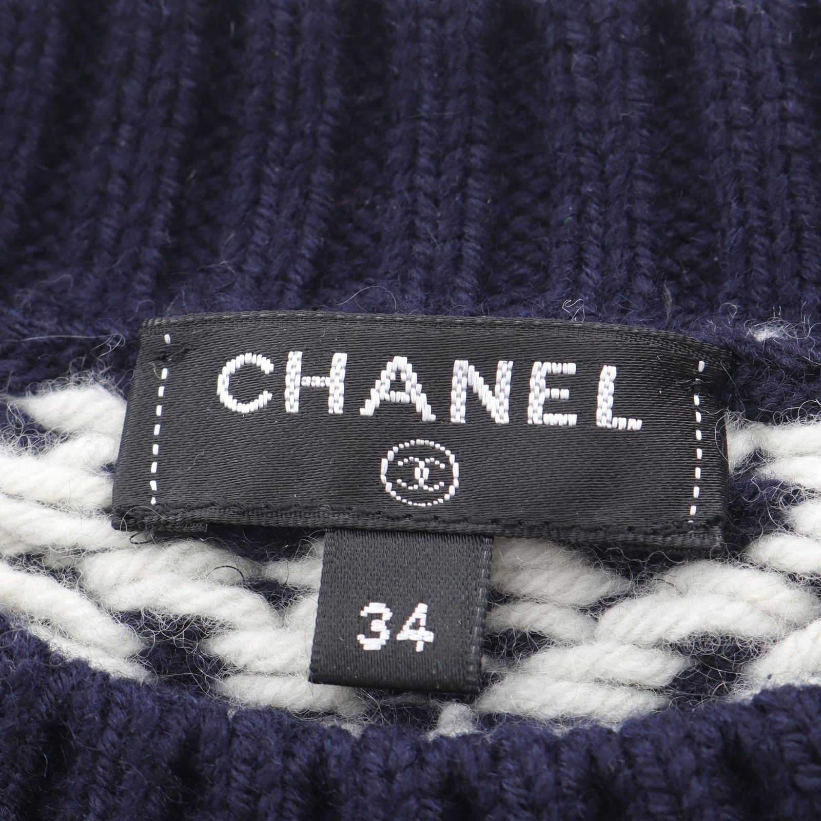 シャネル CHANEL ニット ケーブルセーター P59228K07759 ウール