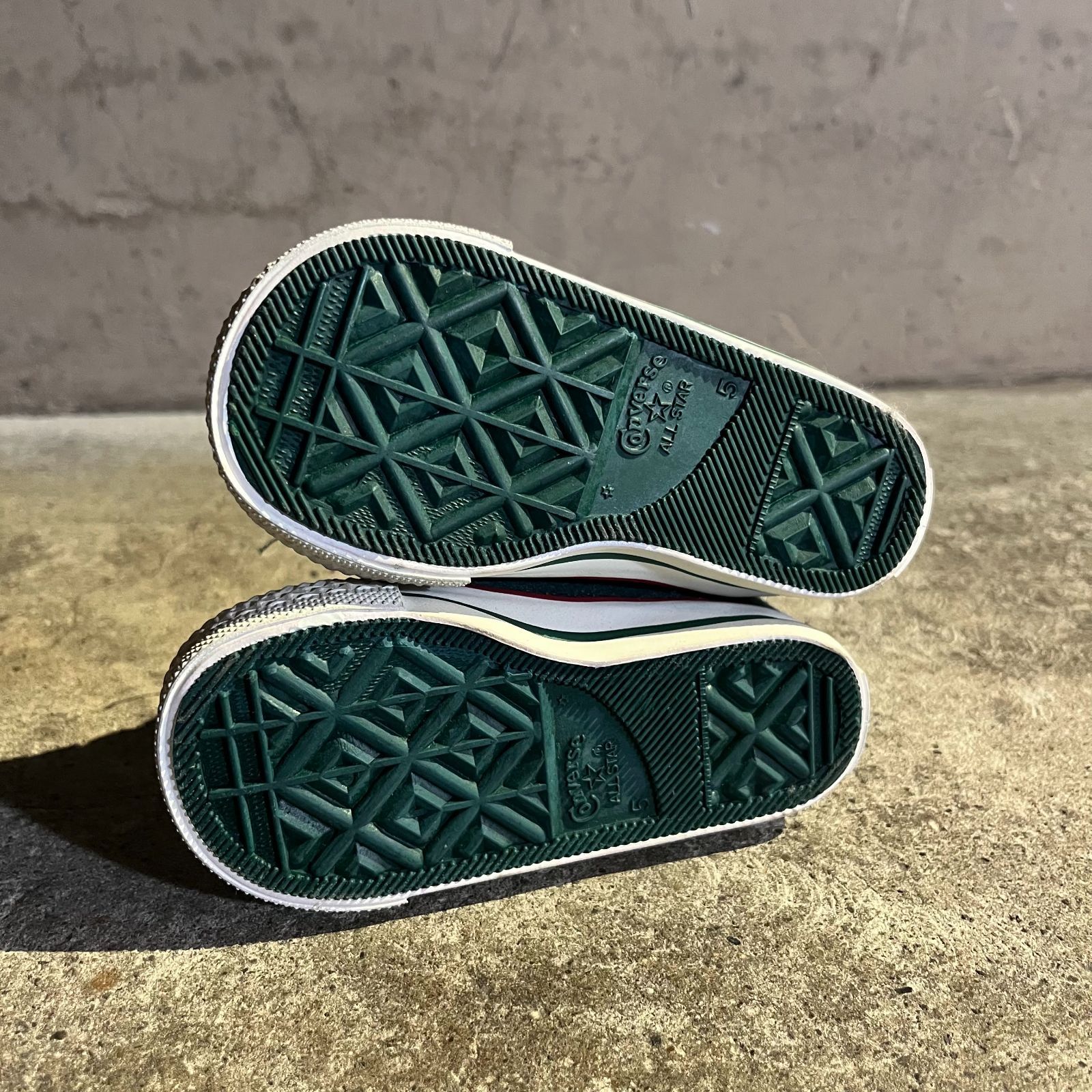  USA 90 s SMALL STAR HI 12.5 cm グリーン コンバース ALL スモールスター オールスター ハイカット キッズ スニーカー キッズシューズ