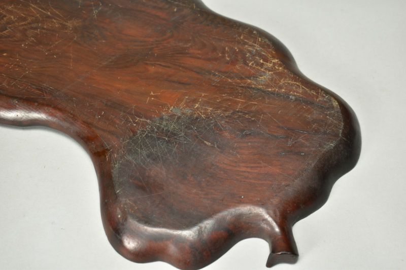 ◆楾◆ 古美術品 木彫 素堂作 葉盆 73cm 煎茶盆 煎茶道具 唐物骨董 ◇楾◇ 古美術品 木彫 素堂作 葉盆 73cm 煎茶盆 煎茶道具
