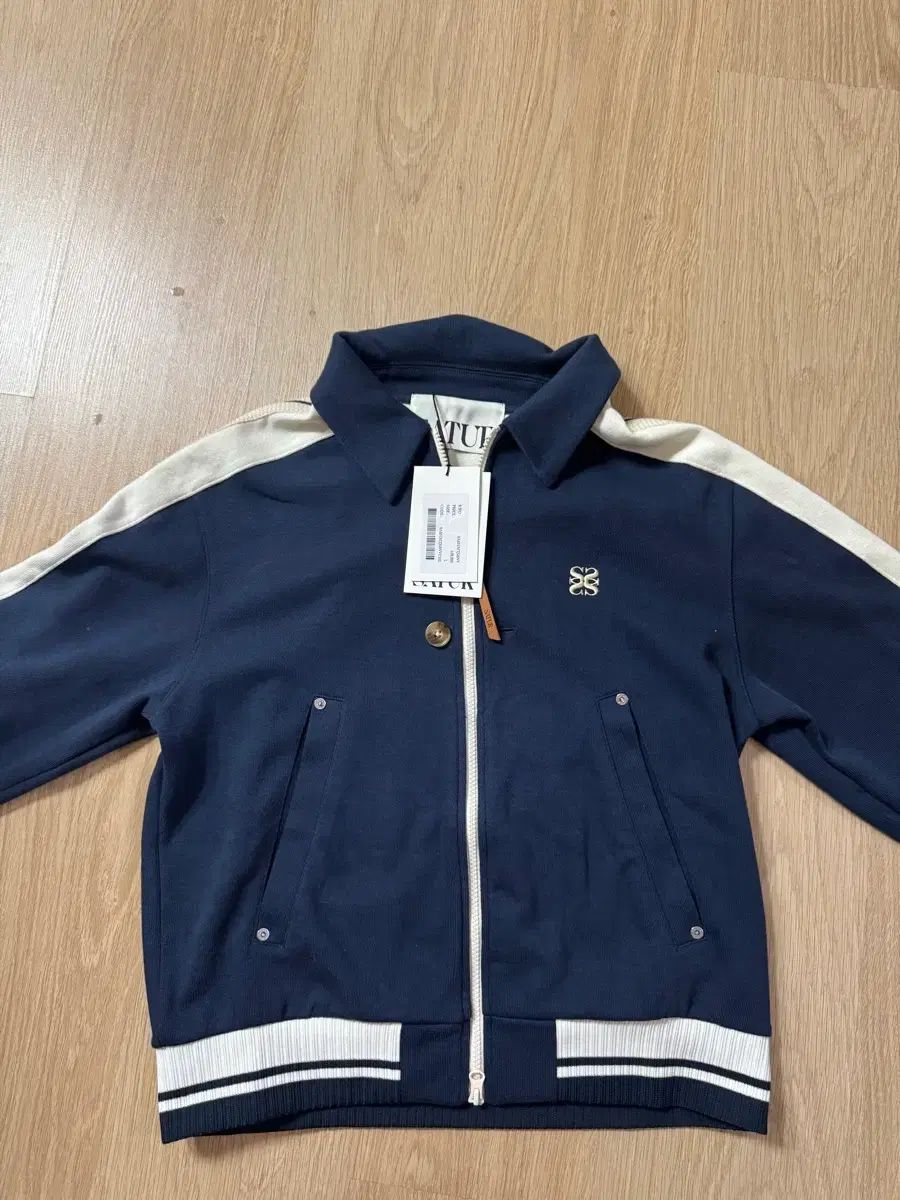 セタートラックジップアップジャケット ネイビー L